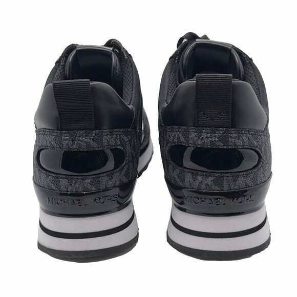 ✨MICHAEL KORS Wilma Trainer Sz 7 Women's shoes Casual Sneakers Black 49S1WIFS1D✨ - Picture 4 of 9
